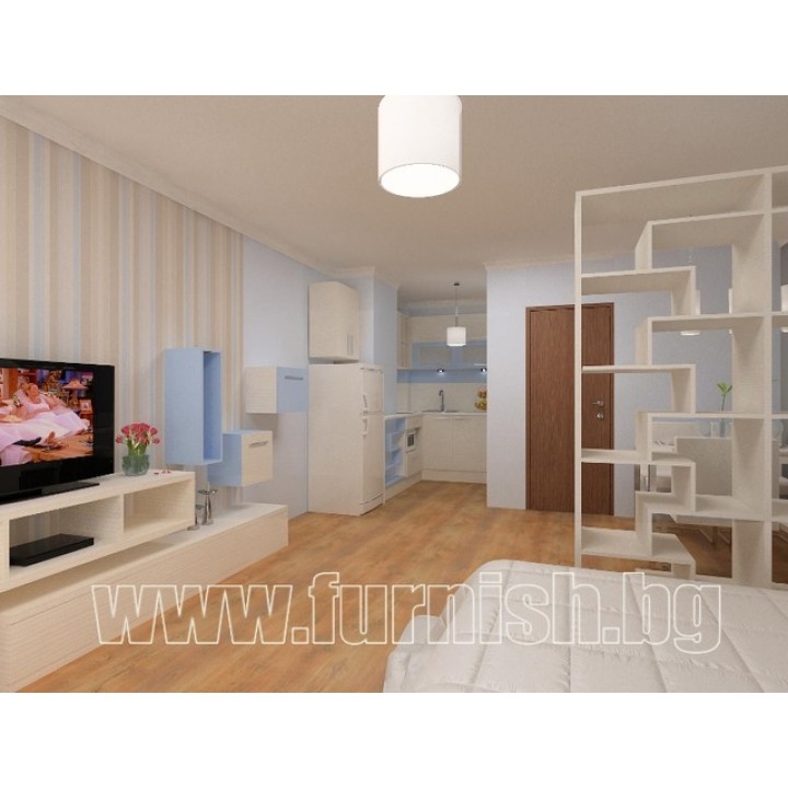 Compact & modern studio interior - 
