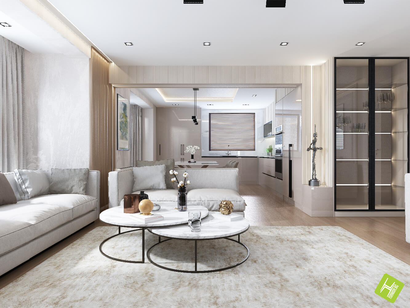 Interior design of an apartment Modern 