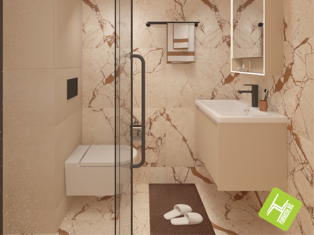 Проект за баня Marble